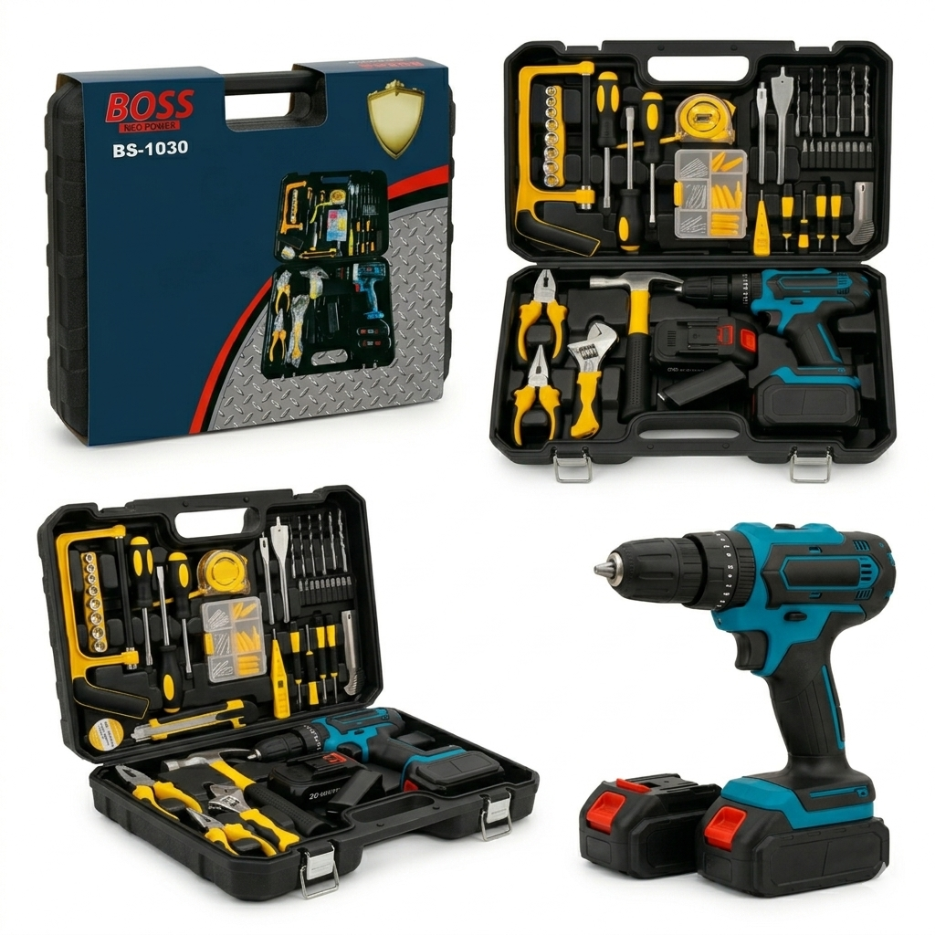 118 PCS Professional Tool Kit with Drill – Complete Home & Workshop Set (Only 200 Dirham)